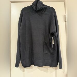 Nordstrom Women's Cowl Neck Sweater/Sweater Dress-Black
